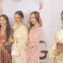 Rekha looks stunning in a white saree at a film event