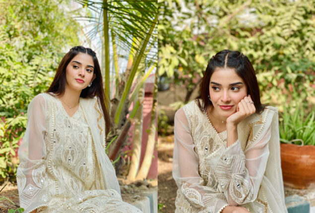Zainab Shabbir looks attractive and startling in white attire