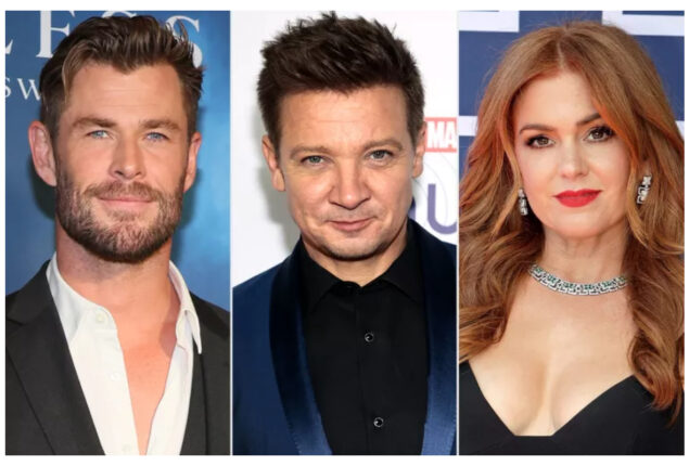 Chris Hemsworth, Chris Pratt, Isla Fisher, send well wishes to Jeremy Renner