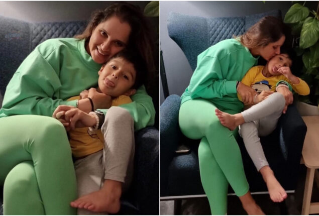 Sania Mirza pictures with her son Izhaan Mirza Malik