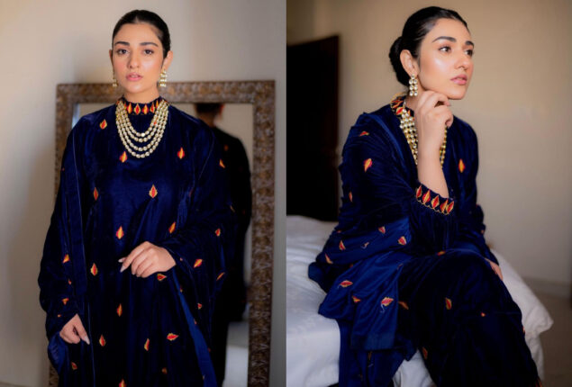 Sarah Khan flaunts her elegant looks in beautiful attire