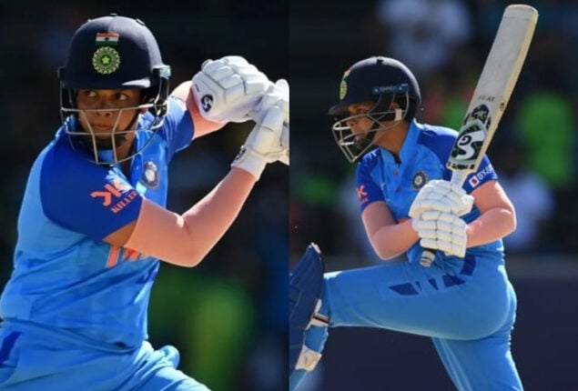 Shafali Verma smashes six boundaries in one over