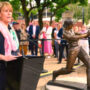 Belinda Clark bronze sculpture unveiled at SCG