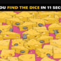 Picture Puzzle: Find the hidden dice among the cheese and mice
