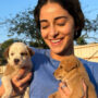 Photos: Ananya Panday’s fans are in awe as she poses with puppies