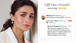 “Uffff what a beautiful morning,” Alia Bhatt says as James Cameron praises RRR