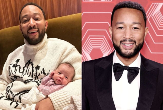 John Legend shares his first picture with his and Chrissy Teigen’s Baby Esti Maxine