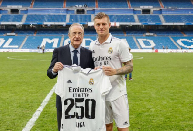 Toni Kroos earned 250 victories while playing for Real Madrid