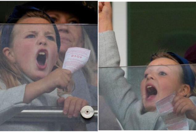 Mia Tindall attended New Year’s Day Racing at Cheltenham