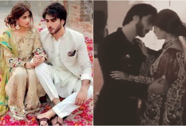 Sajal Aly and Imran Abbas bold video goes viral on social media