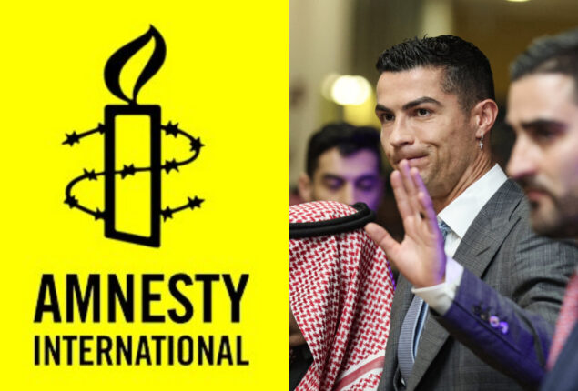 Amnesty International: Ronaldo should draw attention to human rights issues in Saudia Arabia