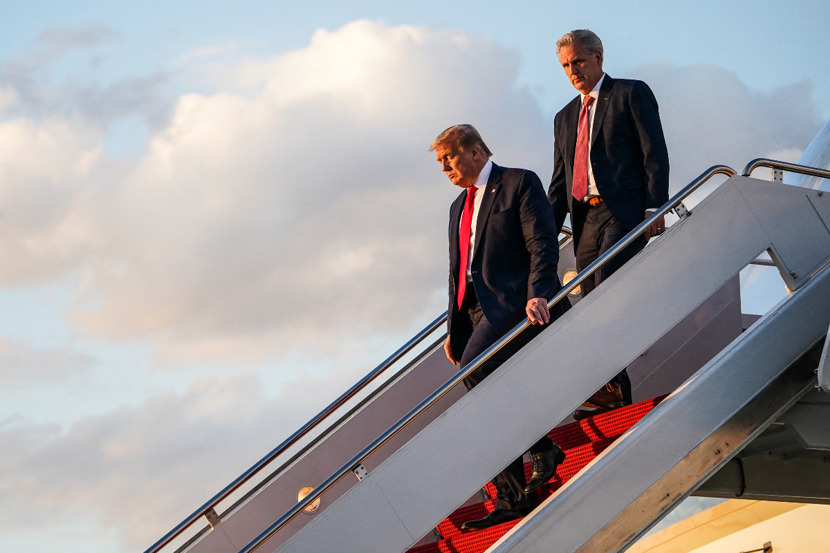 Kevin McCarthy gives Donald Trump credit