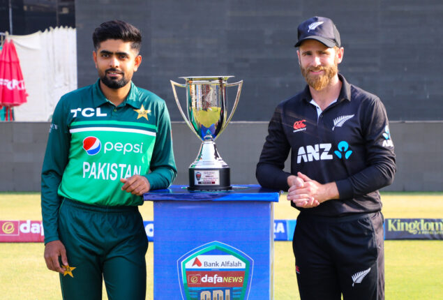 PAK vs NZ: The trophy for three-match ODI series unveiled