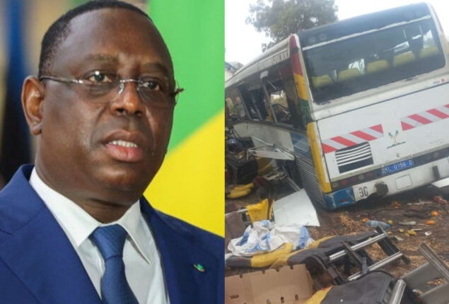 Macky Sall declares mourning period after Senegal bus crash