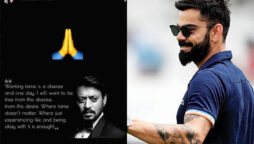 Kohli recalls Irfan Khan, shares his quote: 'Wanting fame is a disease'