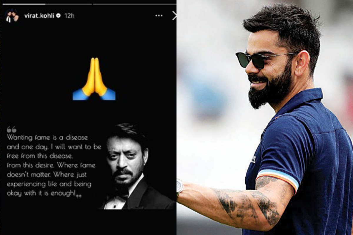 Kohli recalls Irfan Khan, shares his quote: 'Wanting fame is a disease'