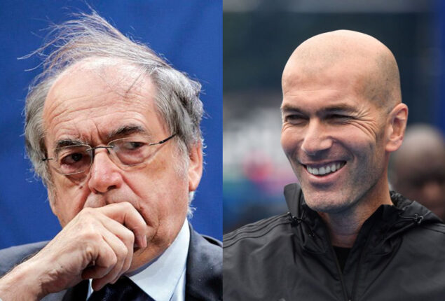 Noël Le Graët suspended amid row over Zinedine Zidane comments