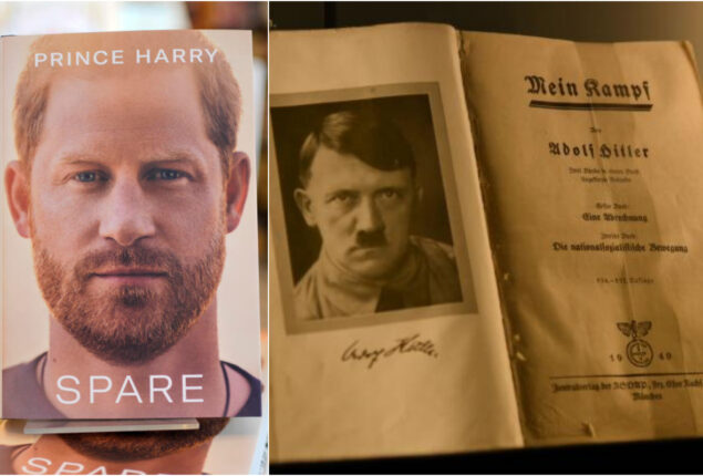 Prince Harry’s Spare, compared with Hitler’s ‘Mein Kampf’ by an Author