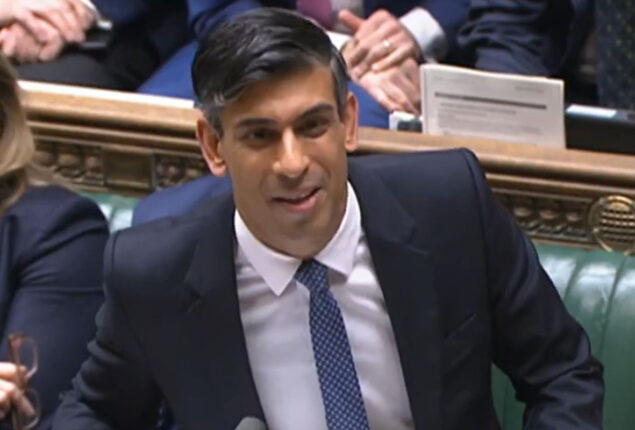 Rishi Sunak tells MPs that he is registered with NHS GP