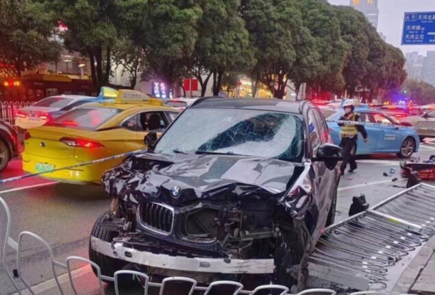 Five dead after man drives into crowd in Guangzhou