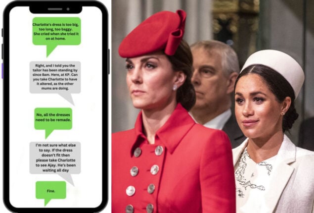 Prince Harry revealed private text messages exchanged between Kate and Meghan