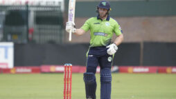 Ireland defeated Zimbabwe by six wickets, Ross Adair scored 65 runs