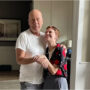 Bruce Willis poses with his daughter Tallulah in silly “High Drama”