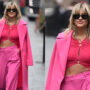 Ashley Roberts displays her stunning figure in crop top