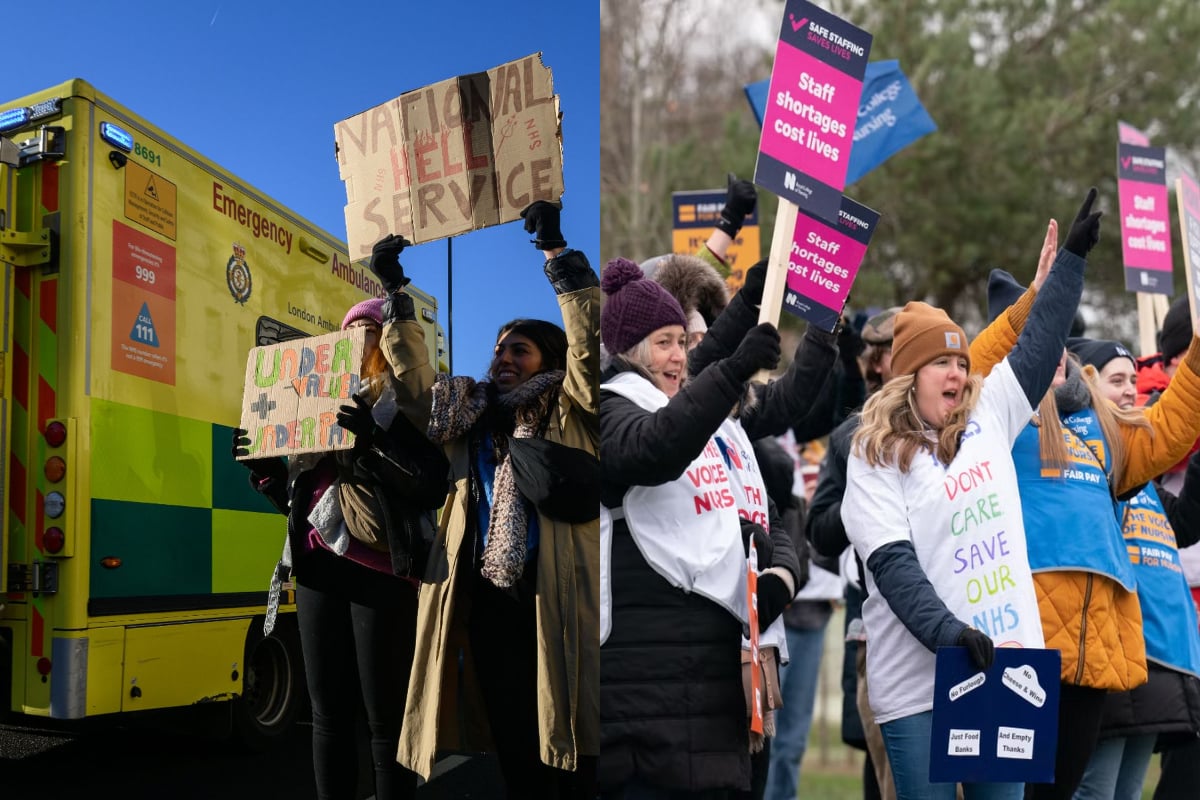 Nurses and Ambulance strike