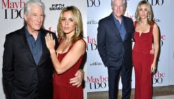 Richard Gere and Alejandra Silva attend a premiere night of “Maybe I Do”