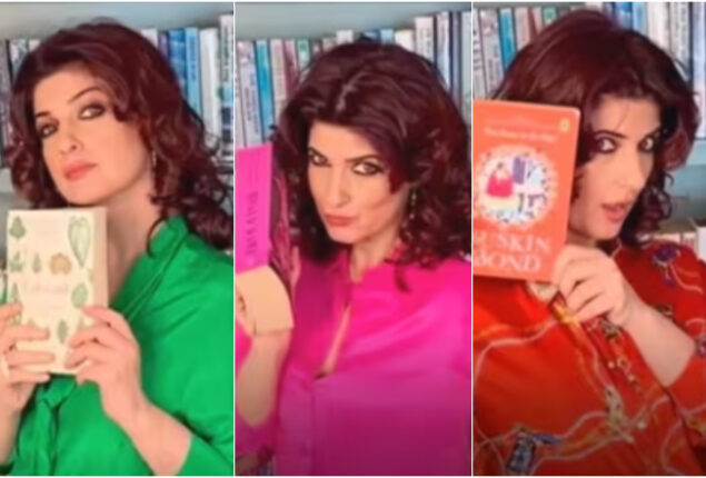 Twinkle Khanna pairs clothing with books
