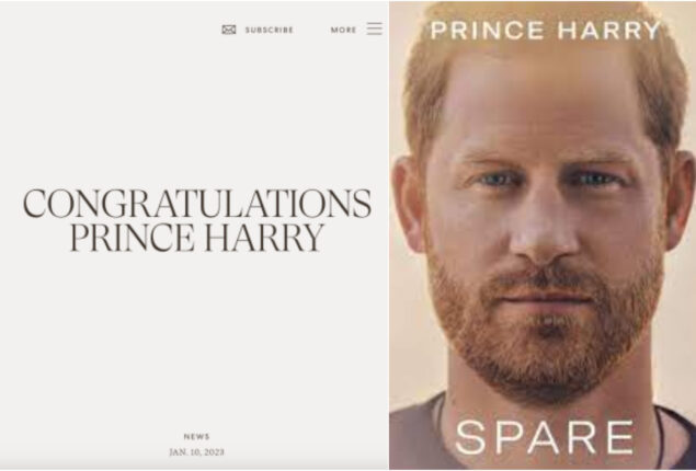 Archewell team ‘congratulated Prince Harry’ on publication of his memoir