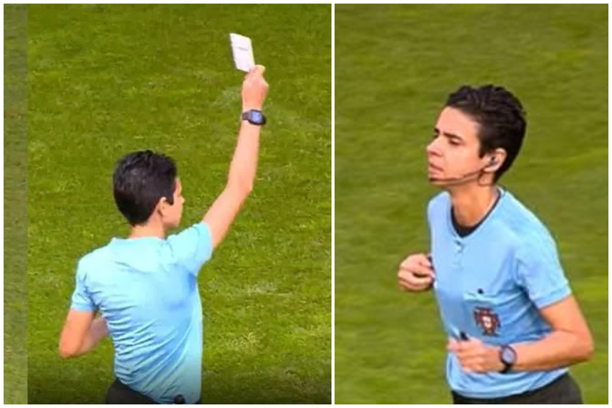 Referee issues white card