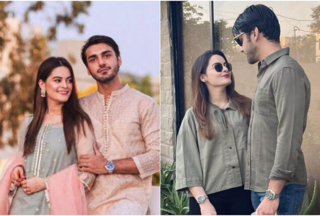 Minal Khan and Ahsan Mohsin Ikram amazing pictures