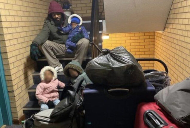 Family left freezing in overnight wait for housing in Glasgow