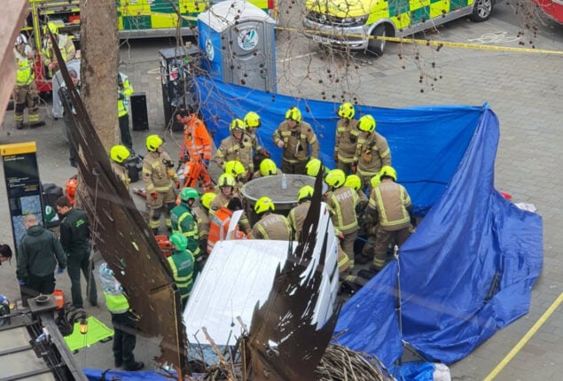 Man crushed by telescopic urinal in central London