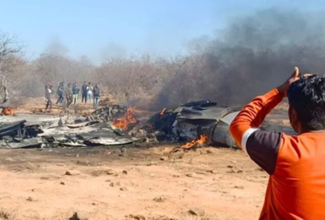 One pilot died after two Indian Air Force fighter jets crashed