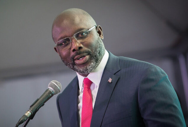 Liberian President George Weah says will reelection this year