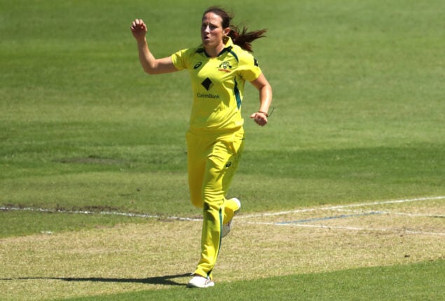 Megan Schutt guided Australia to easy eight-wicket victory