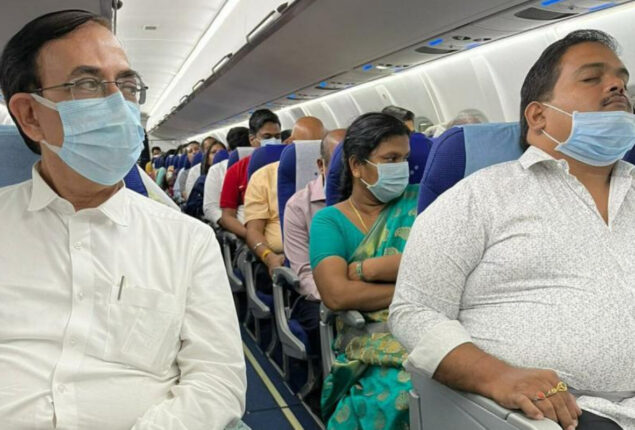 Two Drunk passengers caused disturbance on an Indigo flight to India