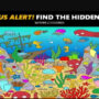 Picture Puzzle: Find the Fish Hidden in this ocean scene