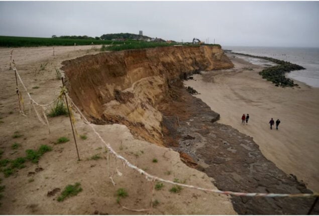 Norfolk village sinks beneath the water