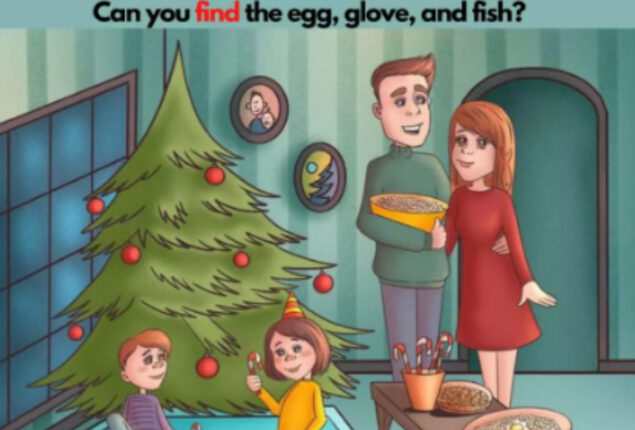 Brain Teaser: Find the Egg, Glove, and Fish in 7 Secs!