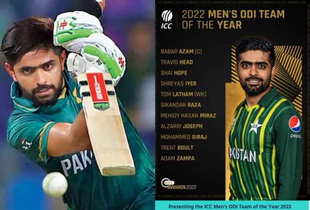 Babar Azam selected for captain of ICC ODI Team of Year award