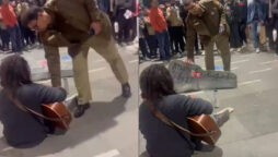Cop stops busker playing music at Delhi CP: Watch