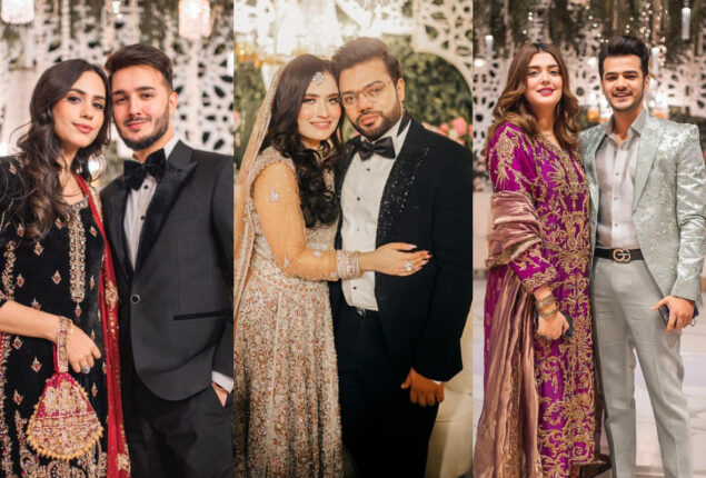Shahveer Ayesha & Kanwal Zulqarnain looks glamorous at Ducky Bhai’s Walima