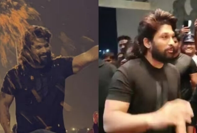 Allu Arjun comes in Vizag for the Pushpa 2 shoot