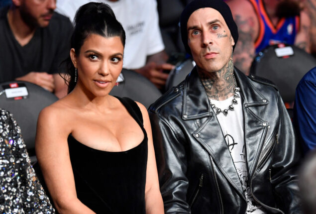 Kourtney Kardashian’s eyes depicted in new tattoo by Travis Barker