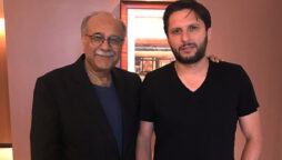 Najam Sethi expressed support for Shahid Afridi for national squad