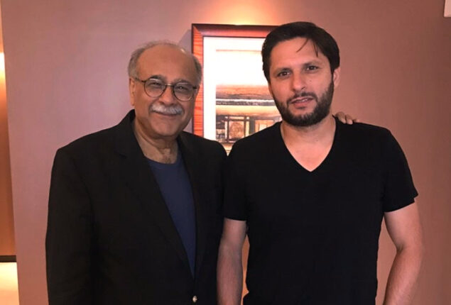 Najam Sethi expressed support for Shahid Afridi for national squad